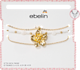 Halsketten mit Blume & Perlen ebelin