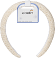Haarreif gepolstert, beige ebelin