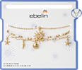 Halsketten maritim mit Perlen, Gold-Optik ebelin
