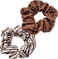 Scrunchies braun/Zebra-Muster ebelin