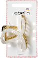 Haarklammer Loop-Form, weiß/Gold-Optik ebelin