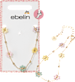 Fußkette mit Blumen, Gold-Optik ebelin