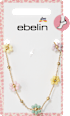 Fußkette mit Blumen, Gold-Optik ebelin