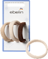 Haargummis creme/braun ebelin