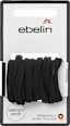 Haargummis weich, schwarz ebelin