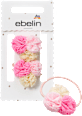 Haargummis Pompoms, rosa/gelb ebelin