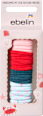 Haargummis rosa/rot/blau ebelin