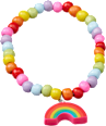 Armband mit Holzperlen & Regenbogen-Anhänger ebelin