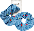 Scrunchie mit Kirschen, Denim ebelin