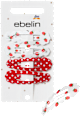 Haarclips gewellt, Erdbeere ebelin