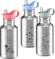 Trinkflasche Kinder aus Edelstahl sortiert babylove
