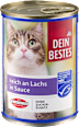 Nassfutter Katze reich an Lachs in Sauce, Multipack (12x415 g) Dein Bestes
