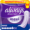 discreet Einlagen Inkontinenz Maxi Vorteilspack (4x12 St) always