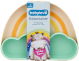 silikonový talíř ve tvaru duhy s oddělitelnou miskou babylove
