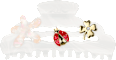 skřipec do vlasů bílý MYCLAW Full of Charms invisibobble
