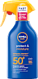Sprej na opaľovanie Protect & Moisture SPF 50+  NIVEA SUN