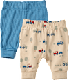 Leggings mit Traktor-Muster & Mitwachsfunktion, blau + beige, Gr. 62 ALANA