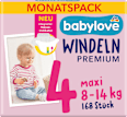 Premium pleny, velikost 4 maxi (8-14 kg) - měsíční balení babylove