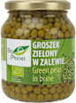 Groszek zielony w zalewie bio masa netto 350 g, masa po odcieku Bio Planet