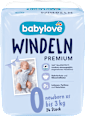 Windeln Premium Newborn XS Gr. 0 (bis 3 kg) babylove