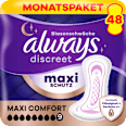 discreet Einlagen Inkontinez Maxi Comfort Vorteilspack (4x12 St) always