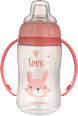 Kubek treningowy z miękkim ustnikiem 320 ml Cute Animals różowy Canpol babies