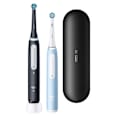 Elektrische Zahnbürste Duo iO3 Matt schwarz & blau Oral-B