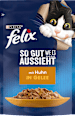 Nassfutter Katze mit Huhn, So gut wie es aussieht, Adult Felix