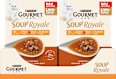 Katzensnack Soup Royale mit Huhn, Rind oder Truthahn (6 x 45g) Purina Gourmet