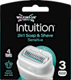 Intuition náhradní holicí hlavice 2 v 1 Soap & Shave Sensitive WILKINSON SWORD