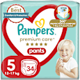 Pieluchomajtki Premium Care rozmiar 5, 12-17 kg Pampers Premium Care