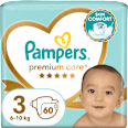 Pieluchy Premium Care rozmiar 3, 6-10 kg Pampers Premium Care