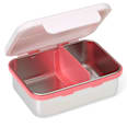 Brotdose Edelstahl creme/rot babylove
