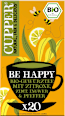 Gewürztee "Be Happy" mit Zitrone, Zimt, Ingwer, schwarzer Pfeffer (20 Beutel) Cupper