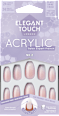 Künstliche Nägel No. 2 Coffin Acrylic Salon Expert French Elegant Touch