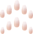 Künstliche Nägel No. 2 Coffin Acrylic Salon Expert French Elegant Touch