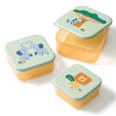 Snackboxen Set grün/orange 3tlg babylove