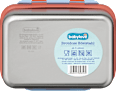 Brotdose Edelstahl blau/rot babylove