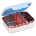 Brotdose Edelstahl blau/rot babylove