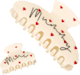 Haarklammer Set Mummy & Mini creme 2tlg ebelin