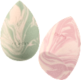 Make-up-Schwämmchen-Set Secret Flower Charm ebelin