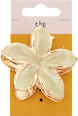 Štipec do vlasov kovový kvet - zlatý s-he stylecollection