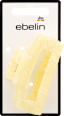Haarklammer Cut-Out cremefarben ebelin