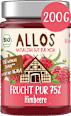 Fruchtaufstrich Himbeere Frucht Pur 75% ALLOS