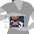Nassfutter Katzen, Crunchy Geschmacksvielfalt vom Land, Multipack (20x85g + 2x40g) Felix