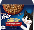 Nassfutter Katzen, Crunchy Geschmacksvielfalt vom Land, Multipack (20x85g + 2x40g) Felix