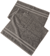 Handtuch aus Frottee grau (50x100 cm), GOTS-zertifiziert  ebelin