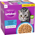 Nassfutter Katze Fischauswahl in Gelee, Multipack (24x85 g) Whiskas