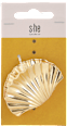 Štipec do vlasov kovová mušla - zlatá s-he stylecollection