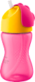 Lonček z gibljivo slamico - roza, 12 m +, 300 ml PHILIPS AVENT